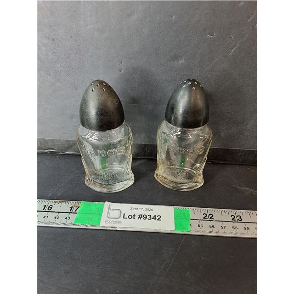 Nabob Glass Salt & Pepper Shaker Set