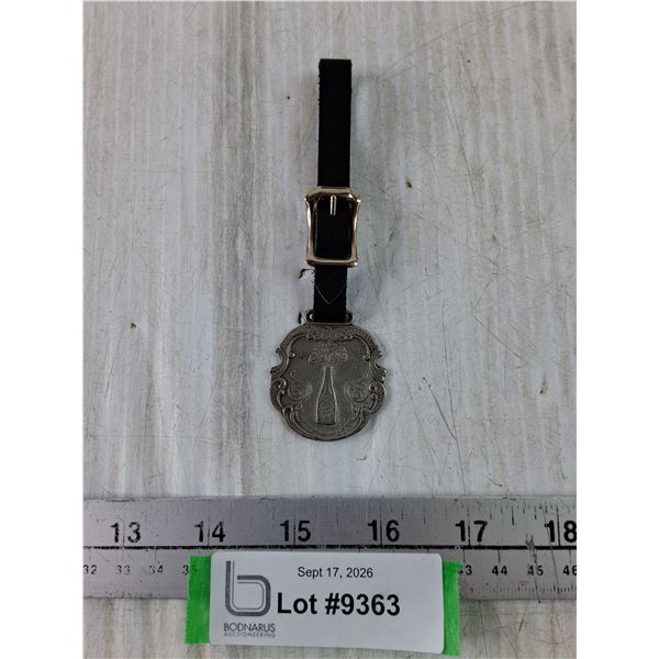 Coca-Cola Pocket Watch Keychain Fob