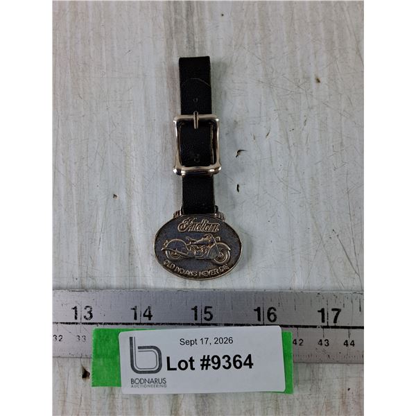 Indian Motorcycle Pocket Watch Keychain Fob