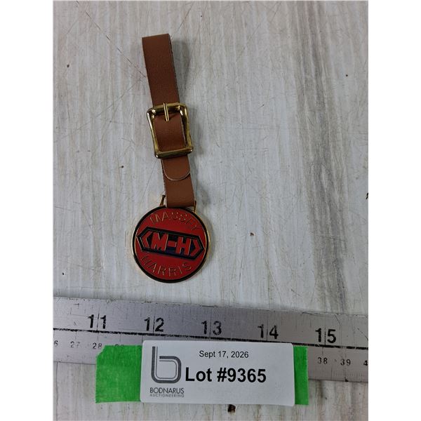 Massey Harris M-H Pocket Watch Keychain Fob