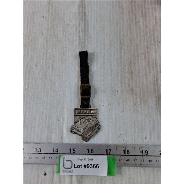 Euclid Heavy Equipment Machine Pocket Watch Keychain Fob
