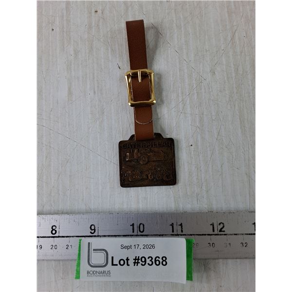 Caterpillar Heavy Equipment Machine Pocket Watch Keychain Fob