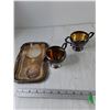Image 7 : (2) Sets of Tea Creamer & Sugar Cups with Underplates
