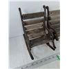 Image 2 : Miniature Metal & Wood Rocking Chair and Park Bench