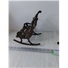 Image 6 : Miniature Metal & Wood Rocking Chair and Park Bench