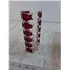 Image 5 : (2) Small Black Bird Sculptures, (1) Pink and Clear Glass Vase