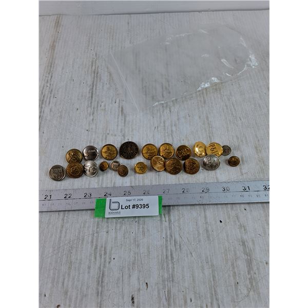 Assorted Buttons, RCAF, Canadian Pacific Railway, Spes Nostra Es Deus, Misc