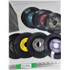 Image 3 : Assorted 45s Vinyl Records - Nat King Cole, Bobby Vinton, Louis Armstrong, Misc, Hardcase