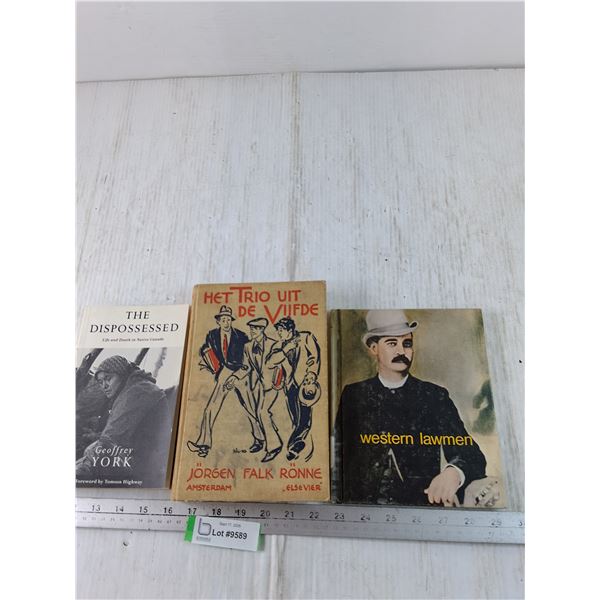 (3) Books, Dispossessed, The Trio Of The Fifth, Western Lawmen
