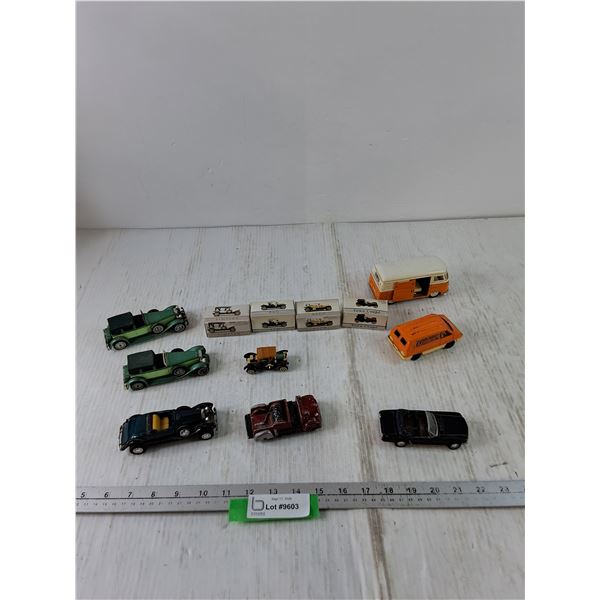 Assorted Miniature Toy Cars, Matchbox, Slik Toys, Bathing, Corgi Cubs Van and Classic Automobiles