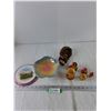 Image 1 : Matryoshka Dolls, Enderby BC Plate, Royal Winton Candy Dish, Handmade Inuit Doll