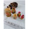 Image 2 : Matryoshka Dolls, Enderby BC Plate, Royal Winton Candy Dish, Handmade Inuit Doll