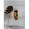 Image 4 : Matryoshka Dolls, Enderby BC Plate, Royal Winton Candy Dish, Handmade Inuit Doll