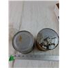 Image 13 : Toy Grain Cart, Perfect Seal Jar, (2) Tobacco Tins, Doll Head, Wooden Rings