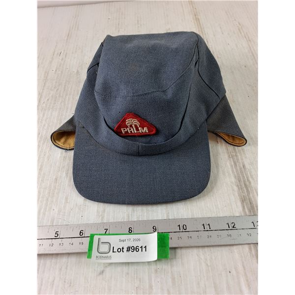 Sainthill Blue Hat with Ear Covers and Red Palm Patch