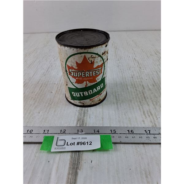 Supertest Outboard Motor Oil Can Open As-Is