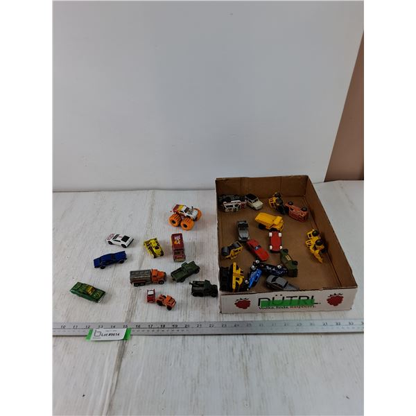 Assorted Toy Vehicle Toys, Brands Majorette, Hot Wheels, Corgi Juniors, Construction and Luxury Cars