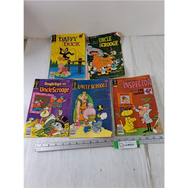 (5) Gold-Key Comics - Includes Daffy Duck All As-Is