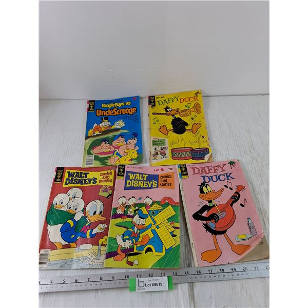 (5) Gold-Key Comics - Includes Walt Disney All As-Is
