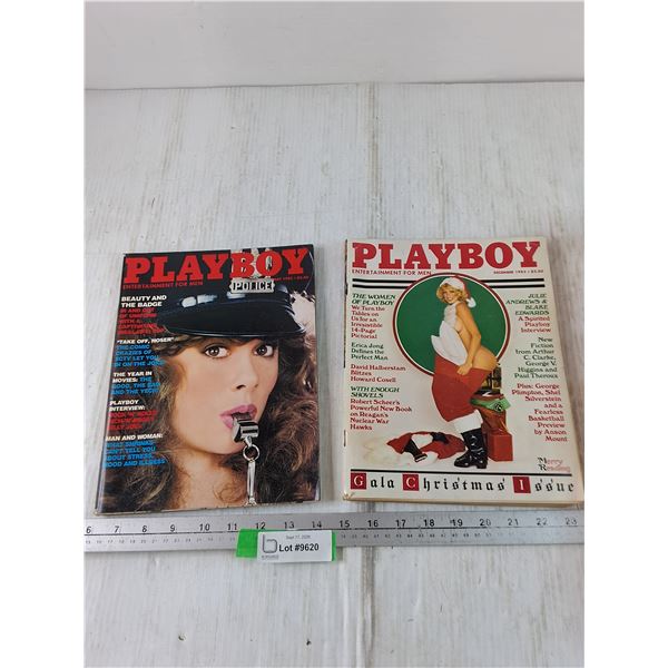 (2) Playboy Magazines, May & December 1982