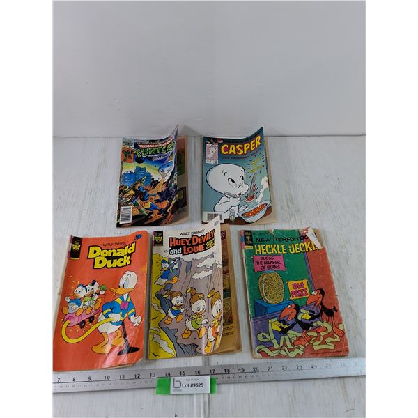 (5) Comics - Includes Donald Duck, Casper, TMNT
