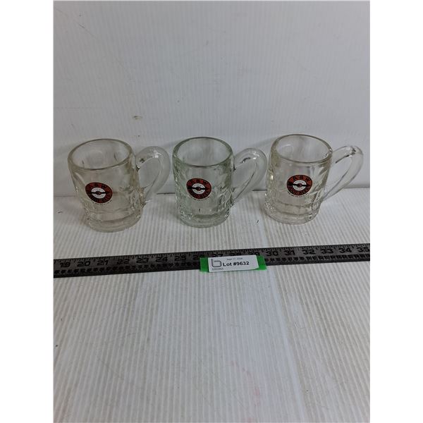 (3) A&W Rootbeer Glass Mugs