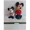 Image 1 : (2) Vintage Walt Disney Mickey Mouse Figures - 9" & 12"