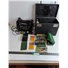 Image 1 : Vintage Singer Electric Sewing Machine Kit w/ Assorted Parts - Tested & Working - Cannot Ship