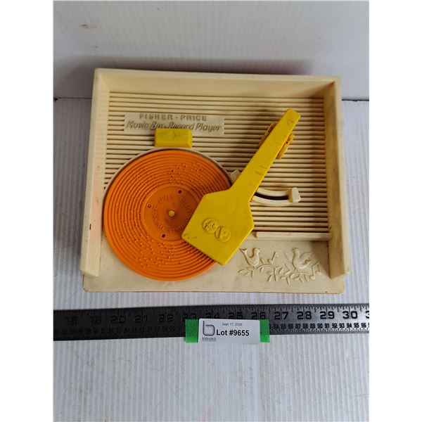 Vintage Fisher Price Music Box Record Player - As Is