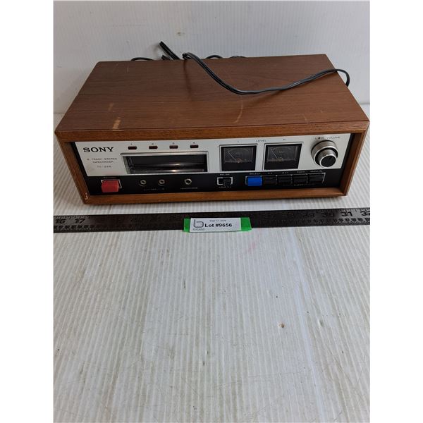 Sony 8 Track Stereo Tapecorder - Untested