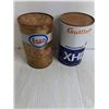 Image 2 : (2) Cans Of Motor Oil - Esso, Gulflube, Full-Cannot Ship