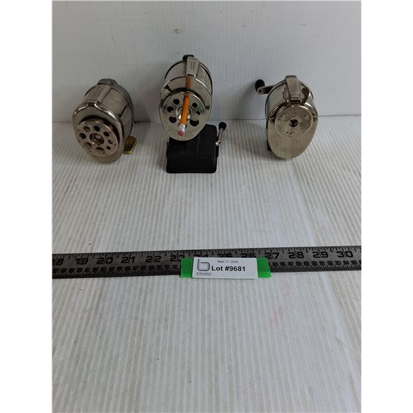 (3) Vintage Pencil Sharpeners - Working