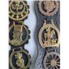 Image 2 : (2) Leather Straps w/ Brass Medallions
