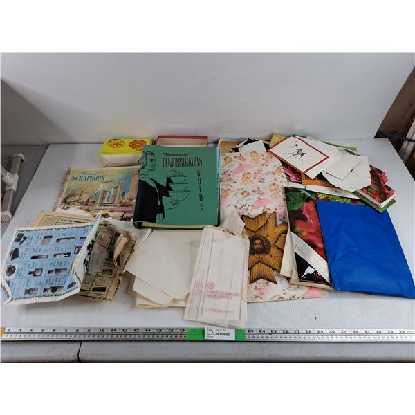 Tupperware Demonstration Guide, Centennial Scrap Book, Greeting Cards, Misc