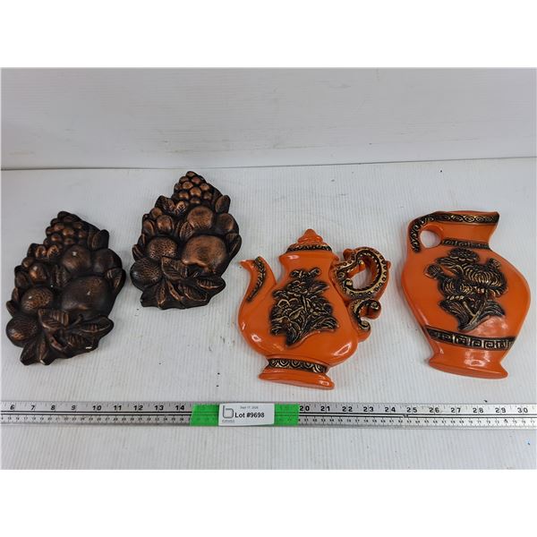 Vintage Chalkware Wall Decor