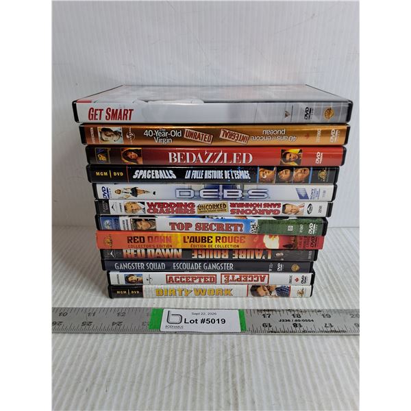 (12) DVD Movies-Get Smart,Top Secret,Spaceballs and more