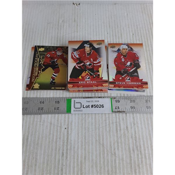 Lot of Assorted Hockey Cards-Team Canada