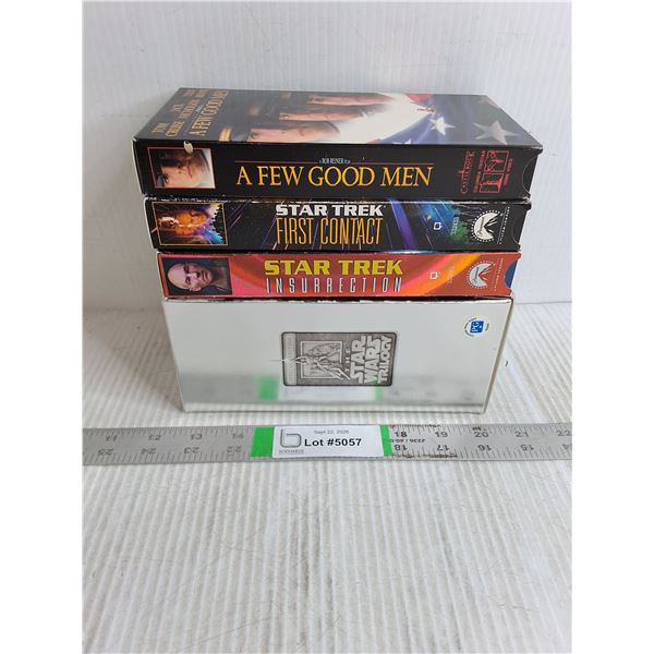 VHS Movies-Star Wars Trilogy,Star Trek,A Few Good Men