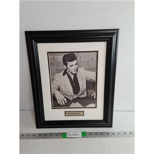 Framed Elvis Presley Photo 17" x 14"