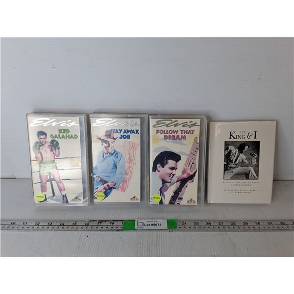 'The King & I' Elvis Impersonation Book & (3) VHS Tapes