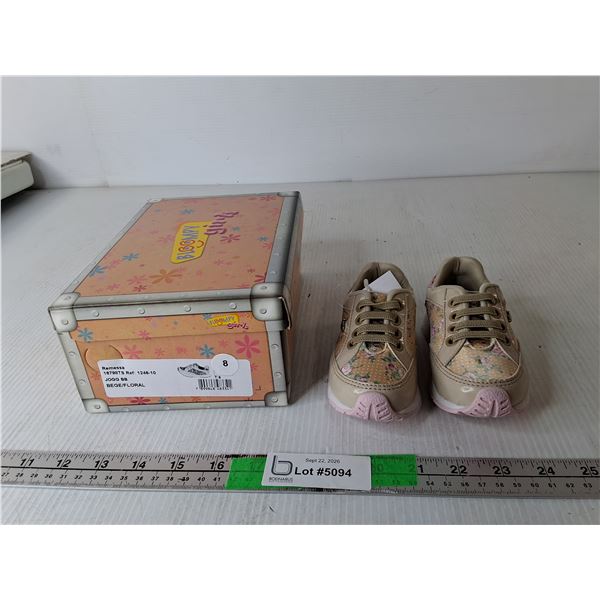 Bloompy Girl's Toddler Floral Runners- Size 8