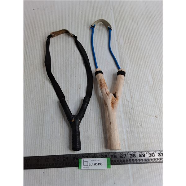 (2) Hand Made Sling Shots