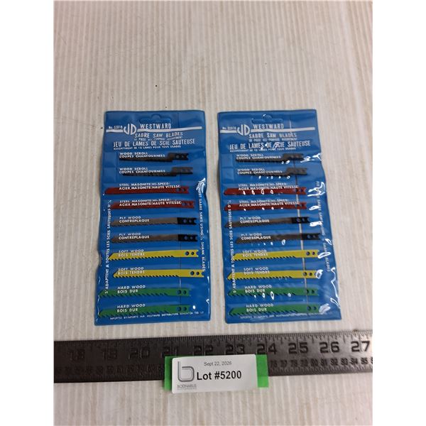 (2) New Westward Sabre Saw 10-Blade Packs