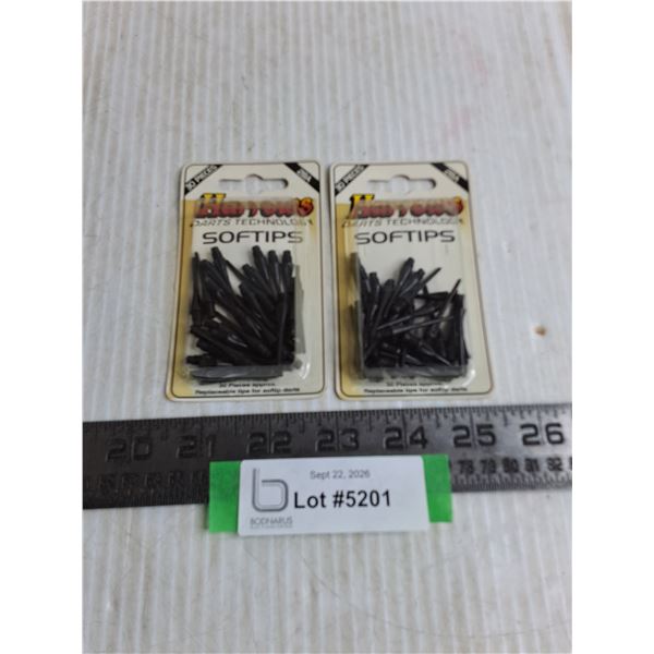 (2) Sealed Harrow's 30-Piece Packs of Dart Soft Tips