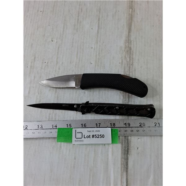 (2) Folding Knives, M Tech USA, John Benzen Tools