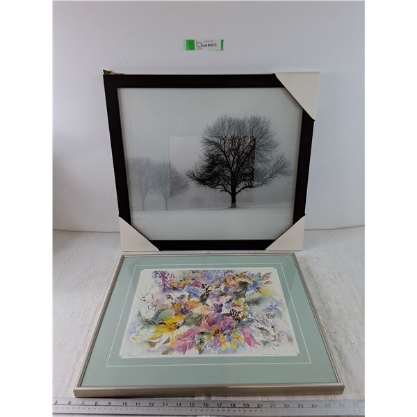 Tree Picture 20" x 22", Blooming Cats Marianne Hunt 20 1/4" x 16 1/4" Authenticity Certificate