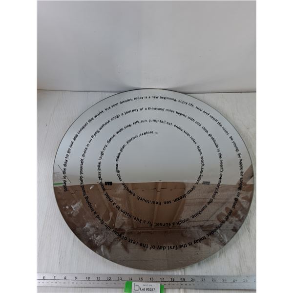 Swirl Mirror with a Motivational Speech