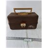 Image 1 : Old Pal Brown Tackle Box, Assorted Lines, Lures, Line Bobs, Misc