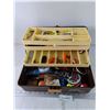 Image 3 : Old Pal Brown Tackle Box, Assorted Lines, Lures, Line Bobs, Misc