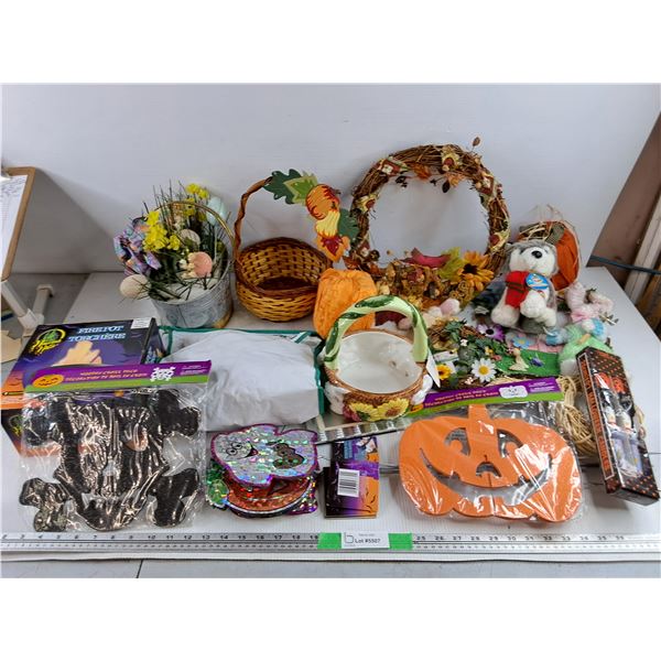 *Wicker & Ceramic Baskets, Halloween & Easter Decor, PICKUP ONLY